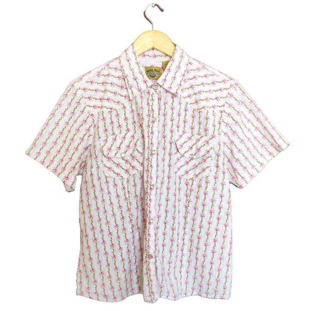 Moda Tech Snap Button Floral Tshirt